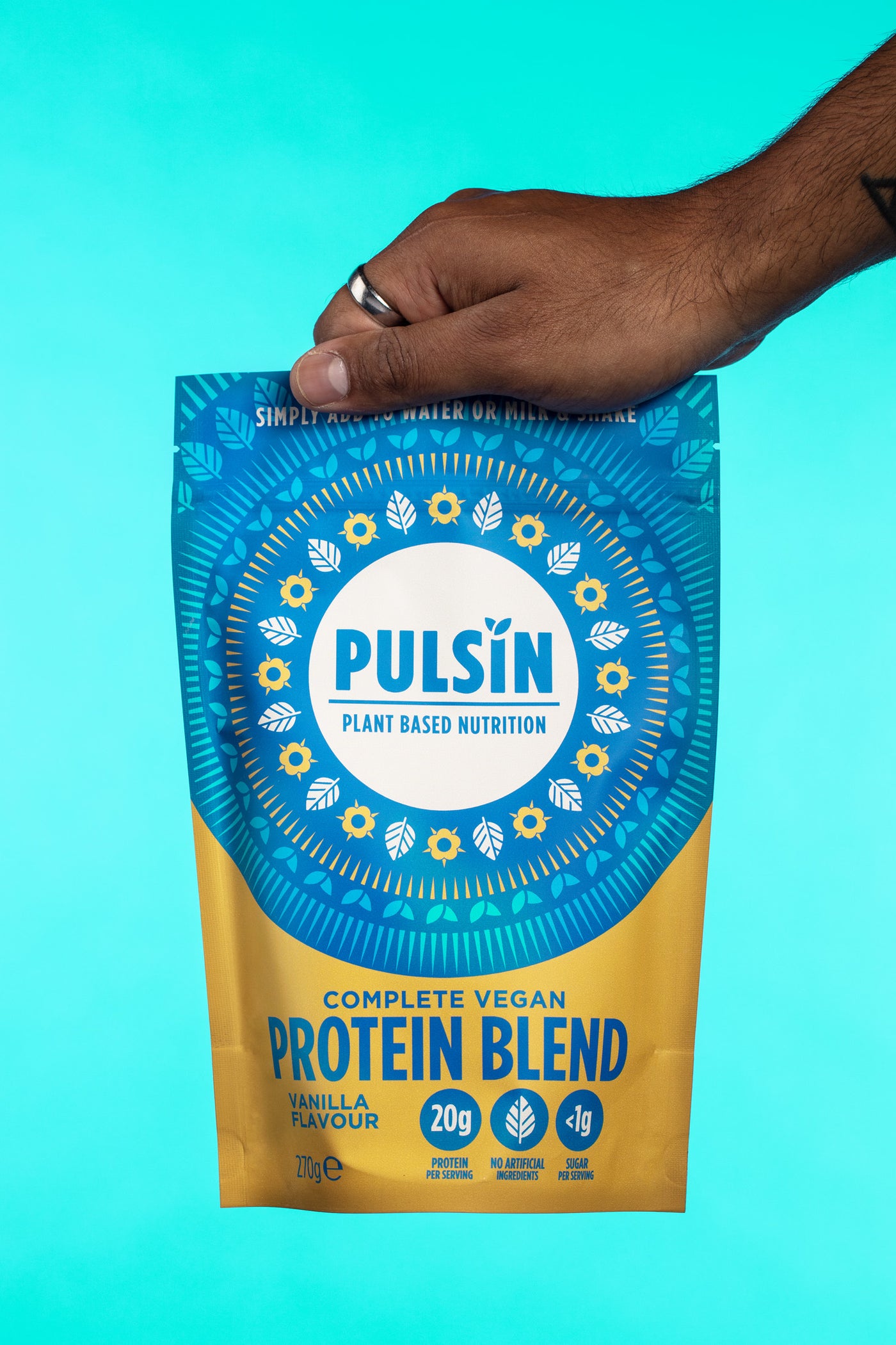 Complete Vegan Protein Blend – Vanilla (270g Pouch) – Pack of 6