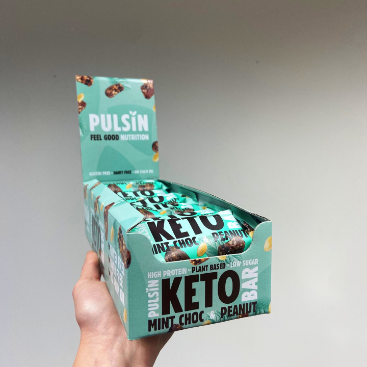 Keto Mint Choc & Peanut Bar (50g) – Pack of 18