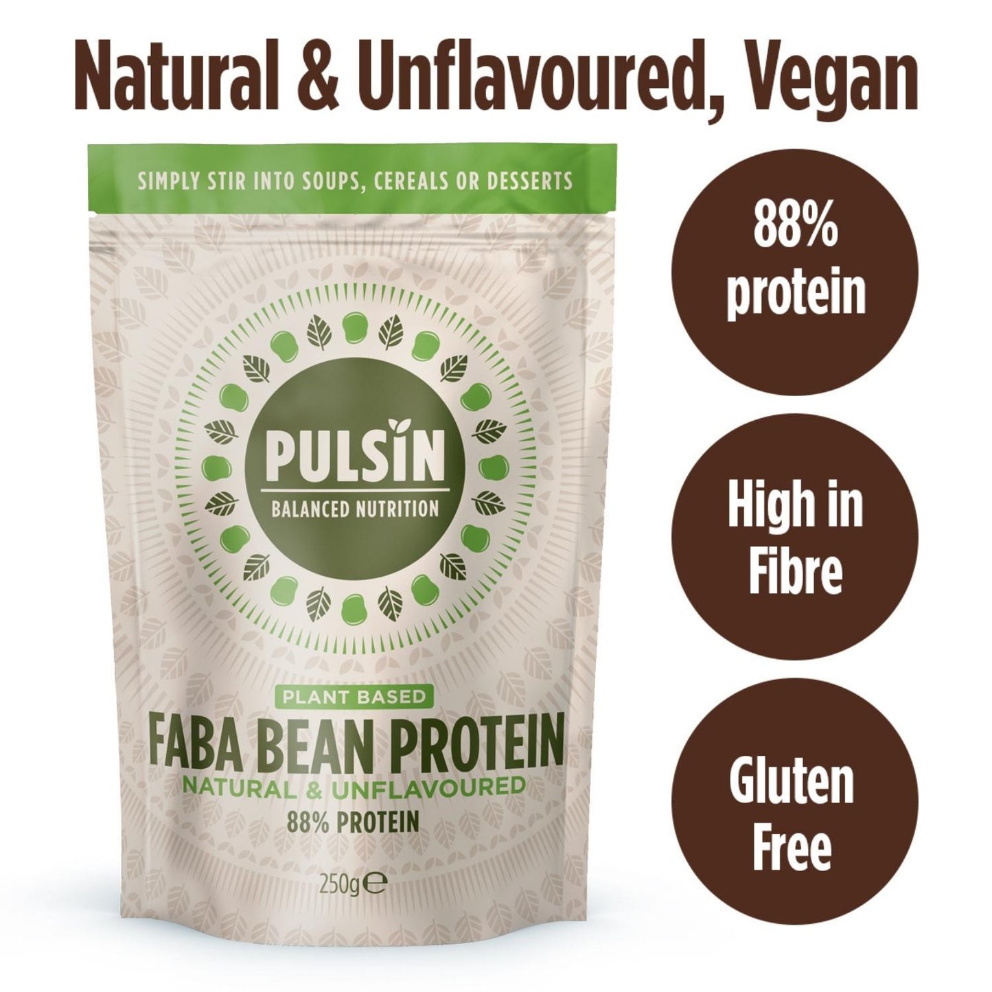 Faba Bean Protein Powder (250g Pouch)