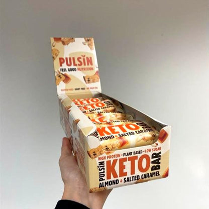 Keto Almond & Salted Caramel Bar (50g) – Pack of 18