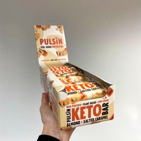 Keto Almond & Salted Caramel Bar (50g) – Pack of 18