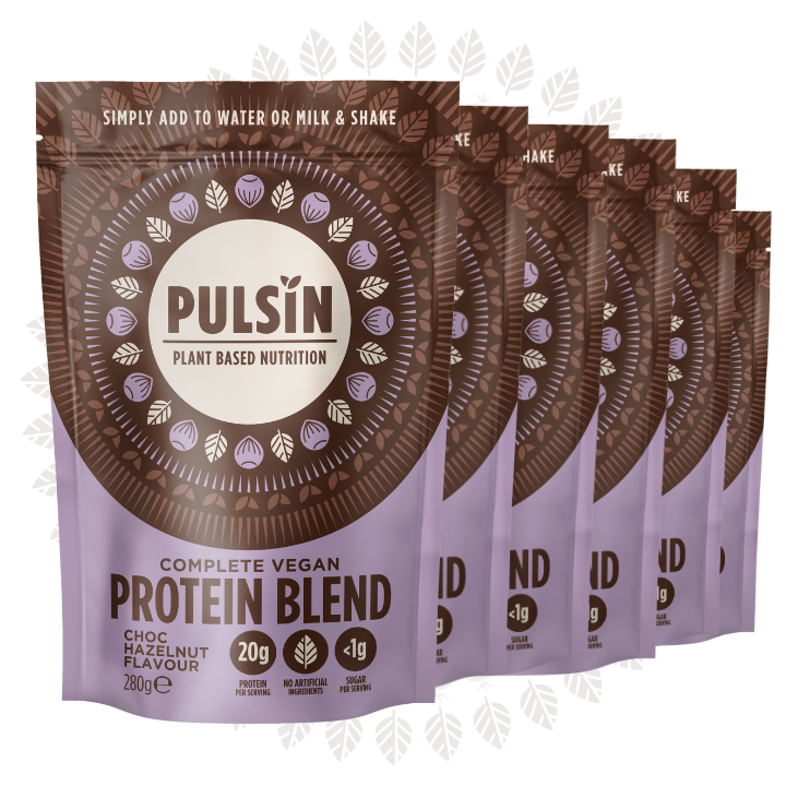 Complete Vegan Protein Blend – Chocolate Hazelnut (280g Pouch) – Pack of 6