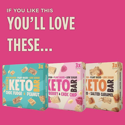 Keto Raspberry & Choc Chip Multipack (3x30g Bars)