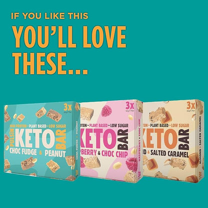 Keto Choc Fudge & Peanut Multipack (3x30g Bars)