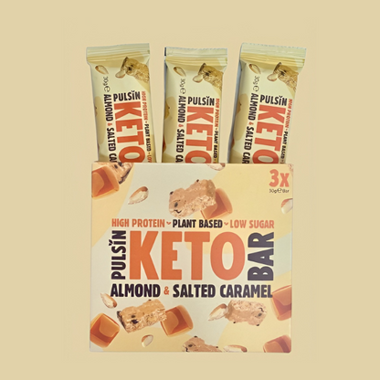 Keto Almond & Salted Caramel Multipack (3x30g Bars)