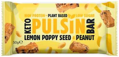 Keto Lemon & Poppy Seed Bar (50g) – Pack of 18