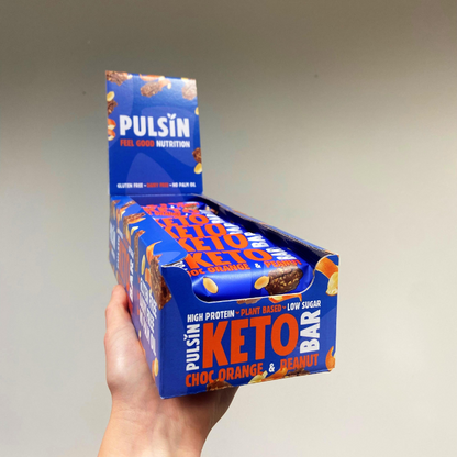 Keto Choc Orange & Peanut Bar (50g) – Pack of 18