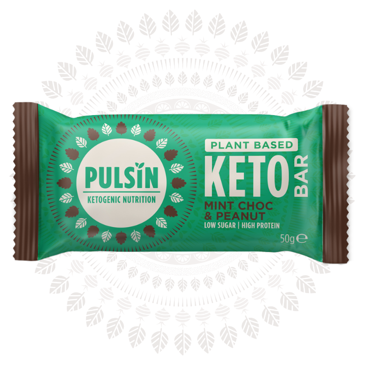 Pulsin Mint Choc Peanut Keto Bar (18x50g)