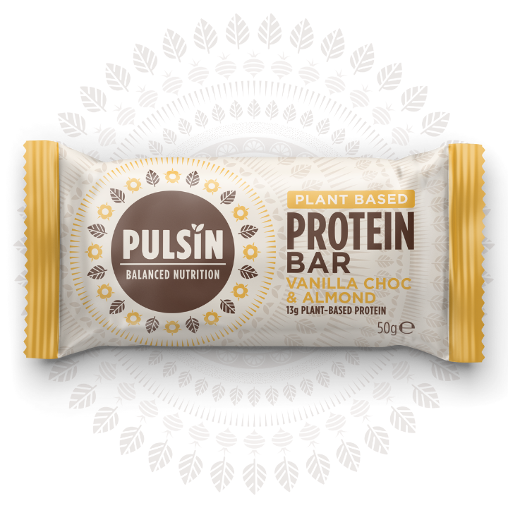 Pulsin Vanilla Choc & Almond Protein Bar (18x50g)