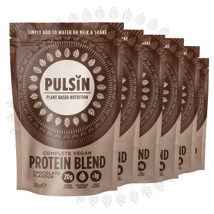 Pulsin Complete Vegan Protein Blend Chocolate (6 x 280g)