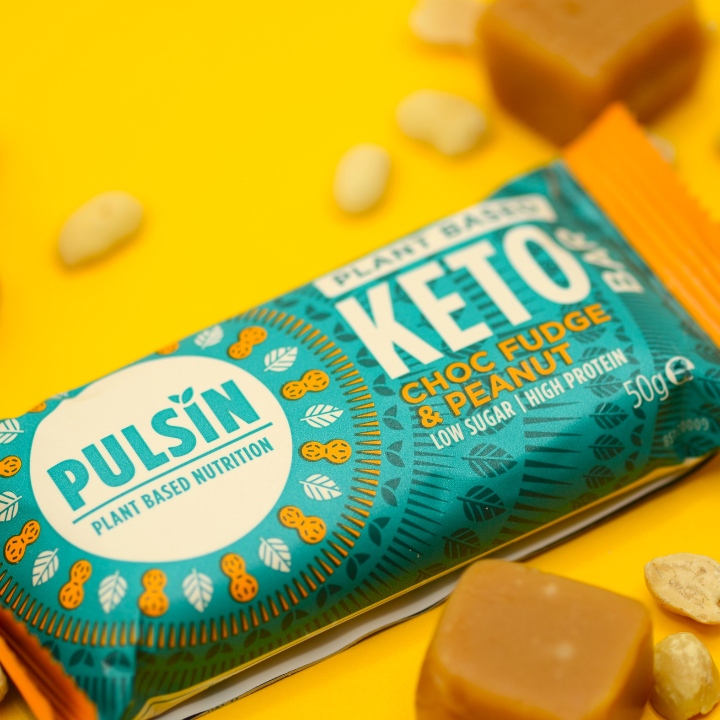 Pulsin Choc Fudge Peanut Keto Bar (18x50g) Pulsin