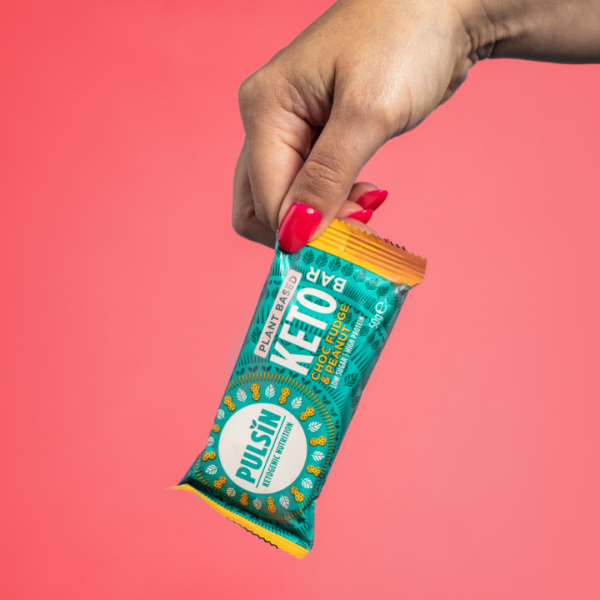 Pulsin Choc Fudge Peanut Keto Bar (18x50g) Pulsin