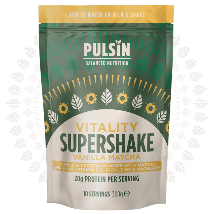 Pulsin 'Vitality' Vanilla Matcha Supershake (300g)