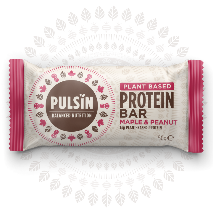 pulsin product images maple and peanut bar