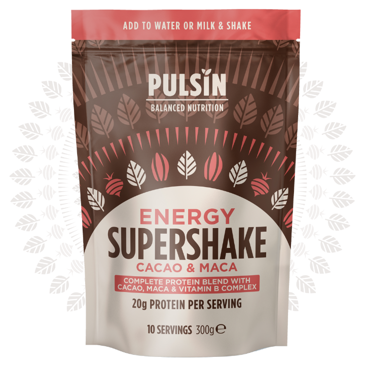 Pulsin ‘Energy’ Cacao and Maca Supershake single