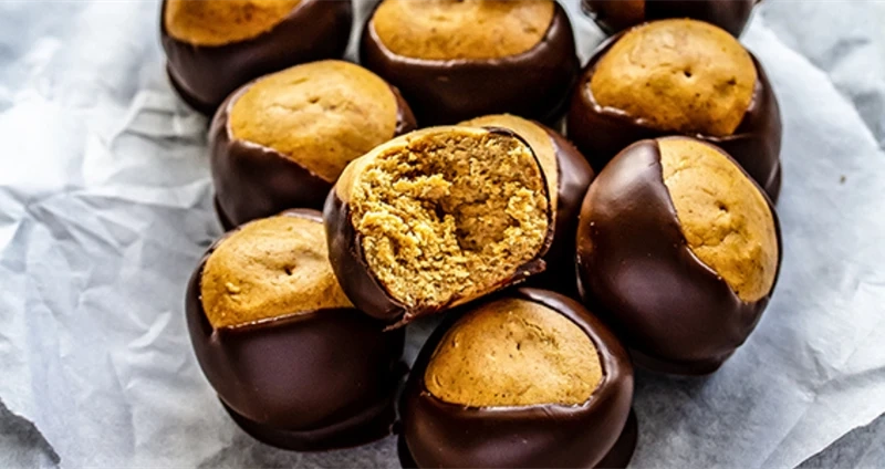 Peanut Butter Protein Buckeye Balls
