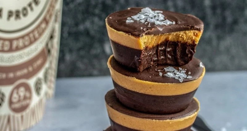 Peanut Butter Protein Vegan Fudge Cups