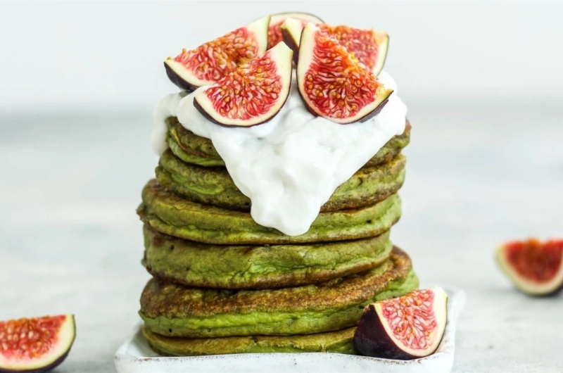 Vegan Matcha Pancakes