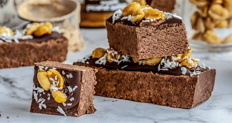 Chocolate Peanut Butter Protein Bars